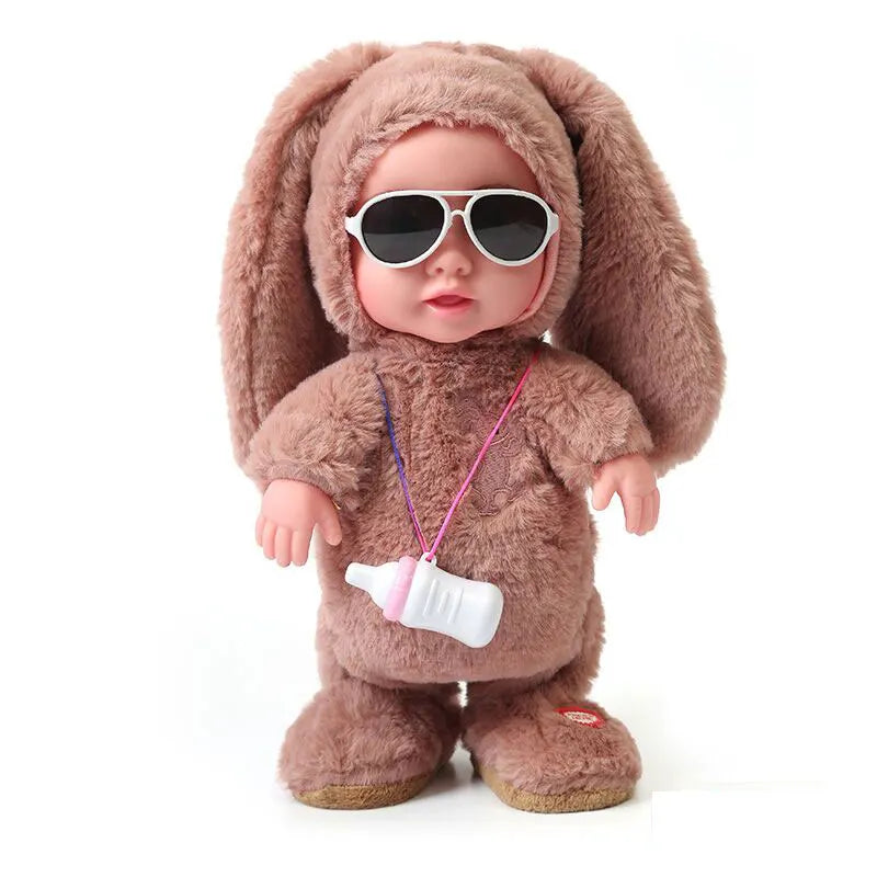 Electronic Reborn Baby Doll Toys Talk Walk Robot Doll 120 Songs Stuffed Lifelike Toddler Baby For Kids Accompany Birthday Gifts