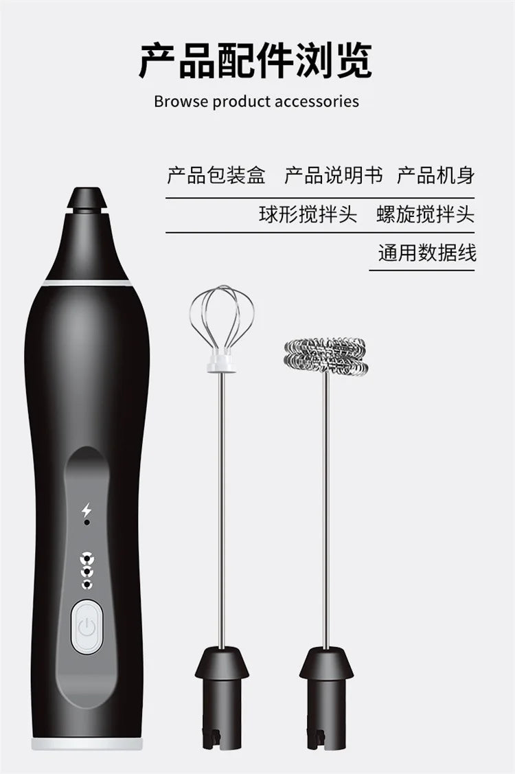 New hand-held electric egg beater milk beater automatic coffee blender milk bubbler electric blender whisk  kitchen tools