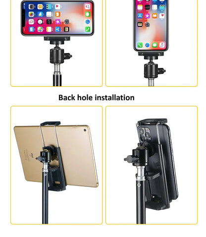 50/150/200cm Tripod for Tablet and Phone Aluminum Tripode Tablet Floor Ipad Tripod Stand with Smartphone & Tablet Holder Mount