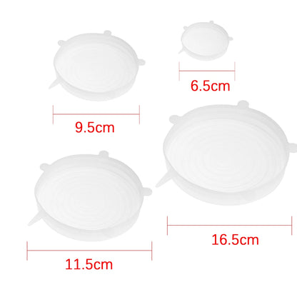 Universal Reusable Silicone Stretch Lids Food Wrap Silicone Cover for Cookware Bowl Pan Cooking Kitchen Accessories
