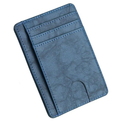 RFID Blocking Leather Wallet Credit Holder Purse Money Case for Men Women My28 21 Dropshipping