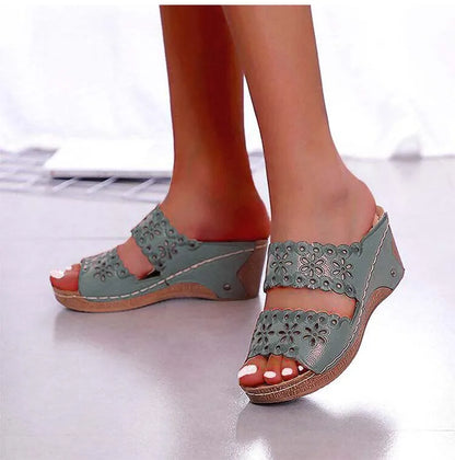 Women's sandal Wedge women shoes Summer Beach Sandal Women Fashion Gladiator Flat shoes gladiator sandal women Sandalias mujer