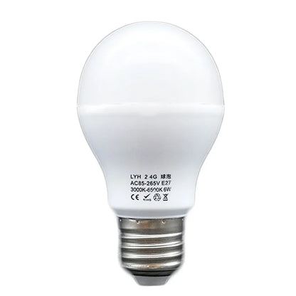 Smart LED Bulb E27 6W 9W 12W RF 2.4G Wireless Remote Control Night Light Timing Turn off Warm Cold Light Dimmable Led Lamp Bulb