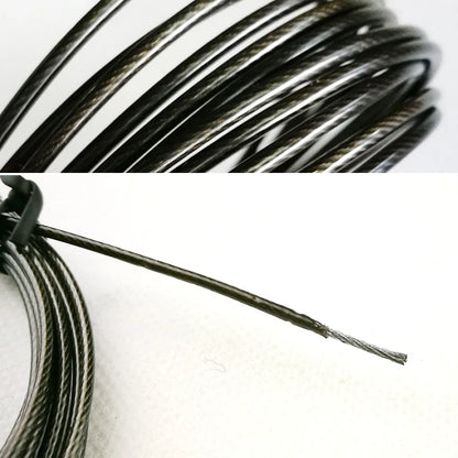 2Pcs 3m Replaceable 4mm Thick Wire Cable Speed Jump Ropes Accessorie Profession Jump Ropes Attachment Color Red Black Steel Wire