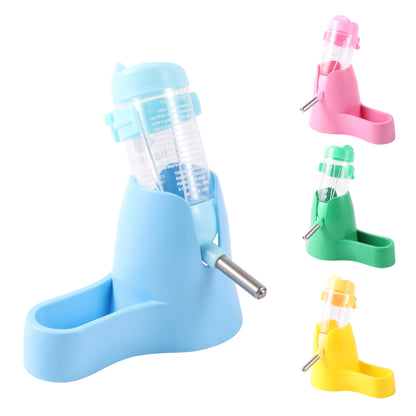 Pet Hamster Drinker Water Bottle Dispenser Feeder Hanging Pet Guinea Pig Squirrel Rabbit Drinking Head Pipe Fountain
