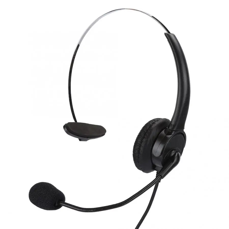 The New Headset Phone Mono Headset Landline Phone Headset With Microphone Homeearplugs Wired Headset Handle Game