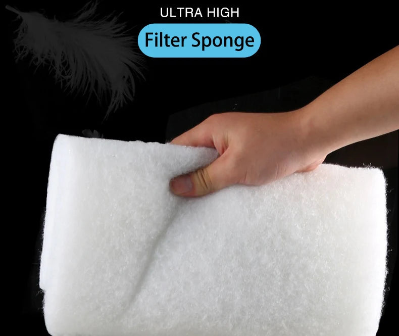Thickened Fish Tank Filter Cotton White Cotton Aquarium Biochemical Cotton Double Green White Cotton Water Purification Filter