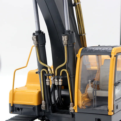 Upgrade 360L Excavator Hydraulic Copper Pipe Quick Connector Set For 1/14 RC Hydraulic Excavator JD-106 Engineering vehicle Part