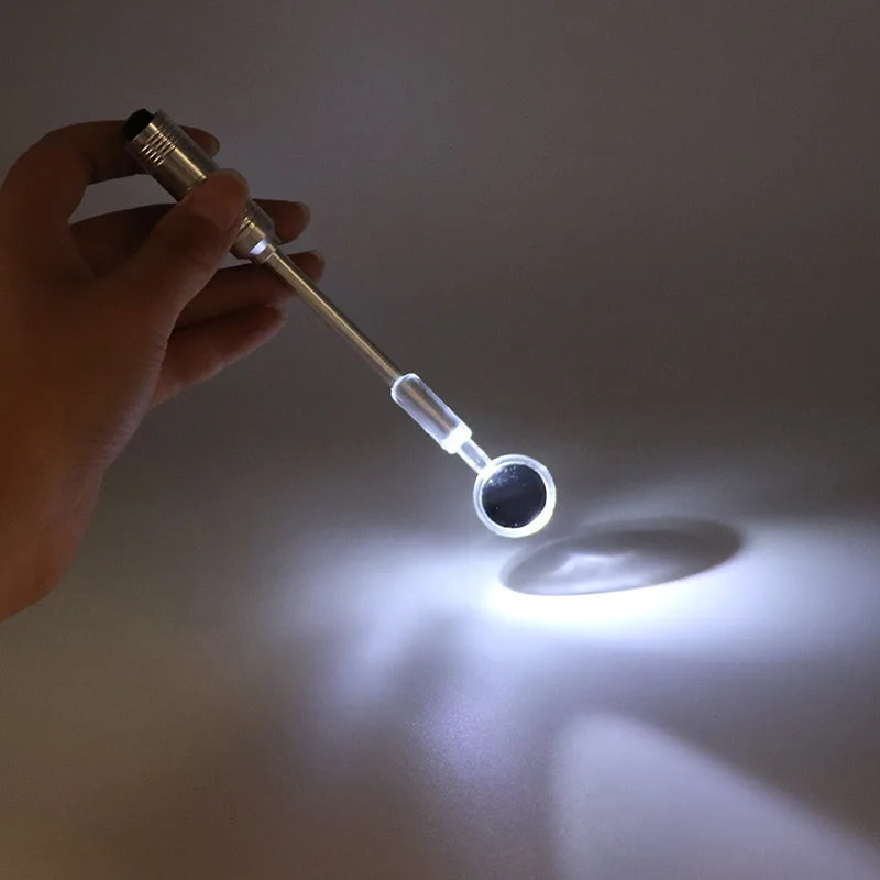 1pc Mouth Mirror with LED Light Teeth Oral Dental Mirror  Illuminated Tooth Care Tool Oral Hygiene Instrument For Dental Clinic