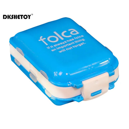 Pocket Pill case Folding Multi-layer Medicine Pills Storage cases Vitamin Drug  Box organizer Container pharmacy Box coffret