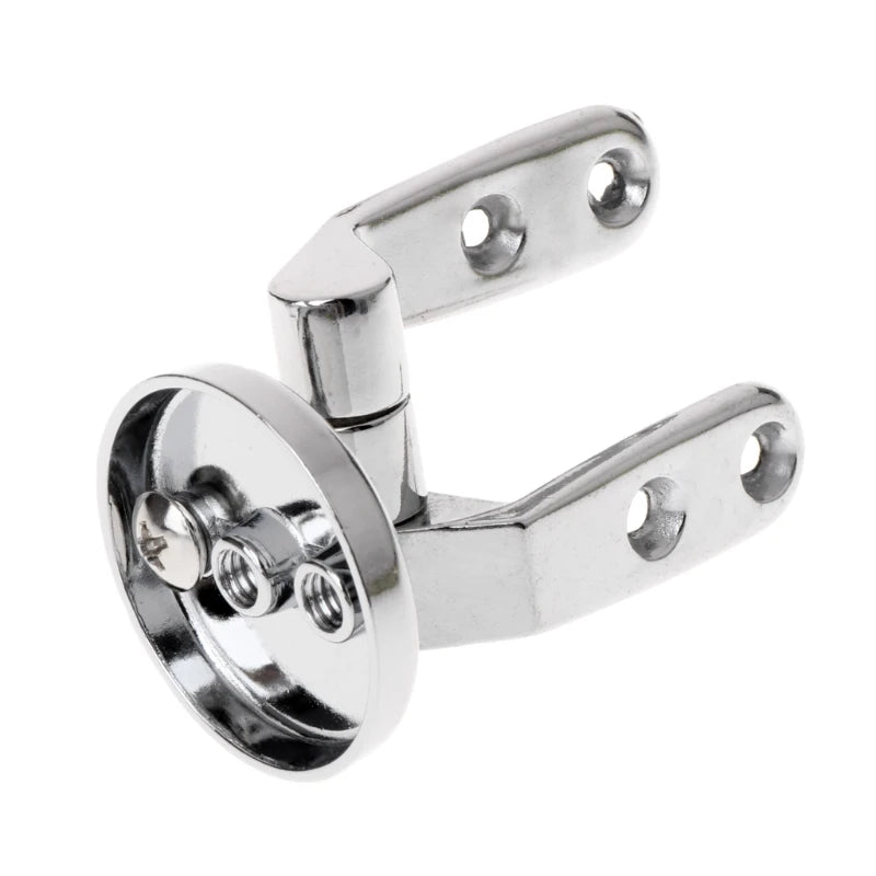 Alloy Toilet for Seat Hinges Mountings Set Chrome with Screws For Toilet Accessories P15F