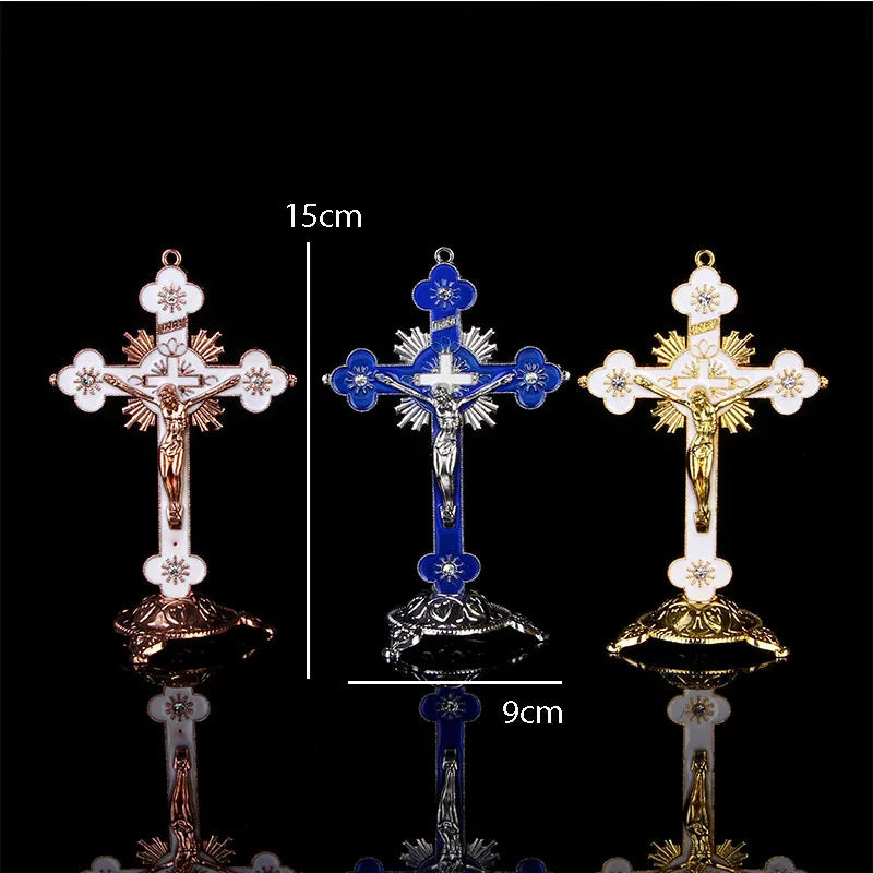 Big cross crucifix station christ catholic jesus statue large religious prayer church decoration car church decoration