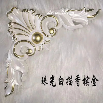 European corner carving ceiling ceiling corridor back wall decorative decals lamp pool accessories non-wood carving