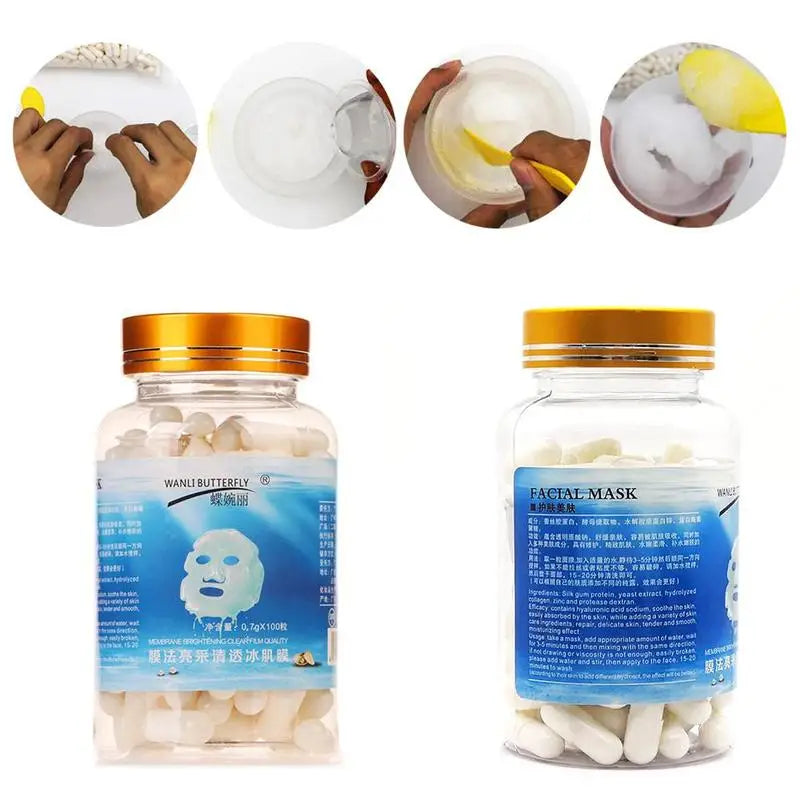 Hyaluronic Acid Capsule Mask Collagen Moisturizing Moisturizing Crushed Ice Hyaluronic Acid Capsules 100pcs 1000pcs To Choose