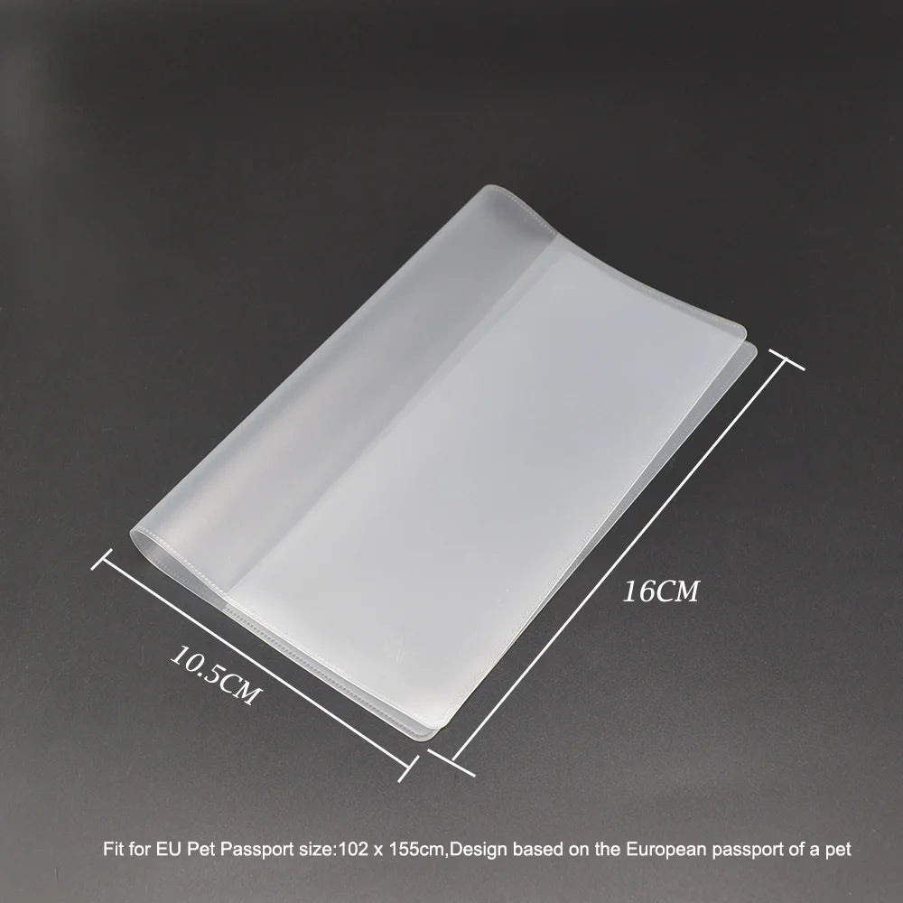 Travel Accessories EU Animal Pet Passport Cover Dog Pet Id Badge identification  Card Cover Passport for Pet Dog Cat