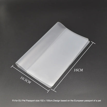 Travel Accessories EU Animal Pet Passport Cover Dog Pet Id Badge identification  Card Cover Passport for Pet Dog Cat