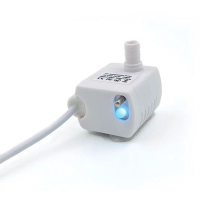 Water Pump LED Light For Cats Fountain Dogs Pet Dispenser  Submersible Fish Tank Blue Light Auto Feeder Replacement Accessories