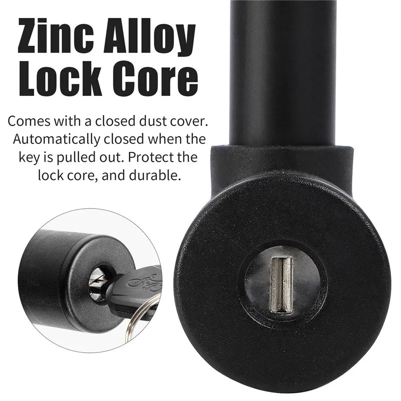 WEST BIKING Bicycle U Lock Anti-theft MTB Road Mountain Bike Lock Bicycle Accessories U-Locks Cycling Steel Security Bike Locks