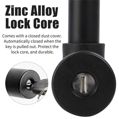 WEST BIKING Bicycle U Lock Anti-theft MTB Road Mountain Bike Lock Bicycle Accessories U-Locks Cycling Steel Security Bike Locks