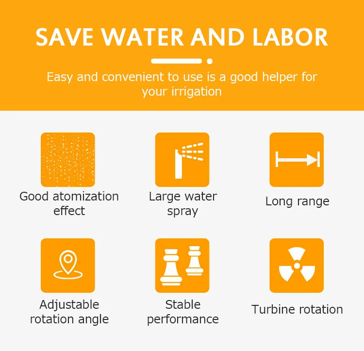 Agricultural Turbine Vortex Rod Agricultural Sprayer Metal Rocker Sprinkler Industrial Agriculture Garden Irrigation Watering