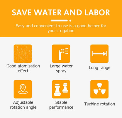 Agricultural Turbine Vortex Rod Agricultural Sprayer Metal Rocker Sprinkler Industrial Agriculture Garden Irrigation Watering