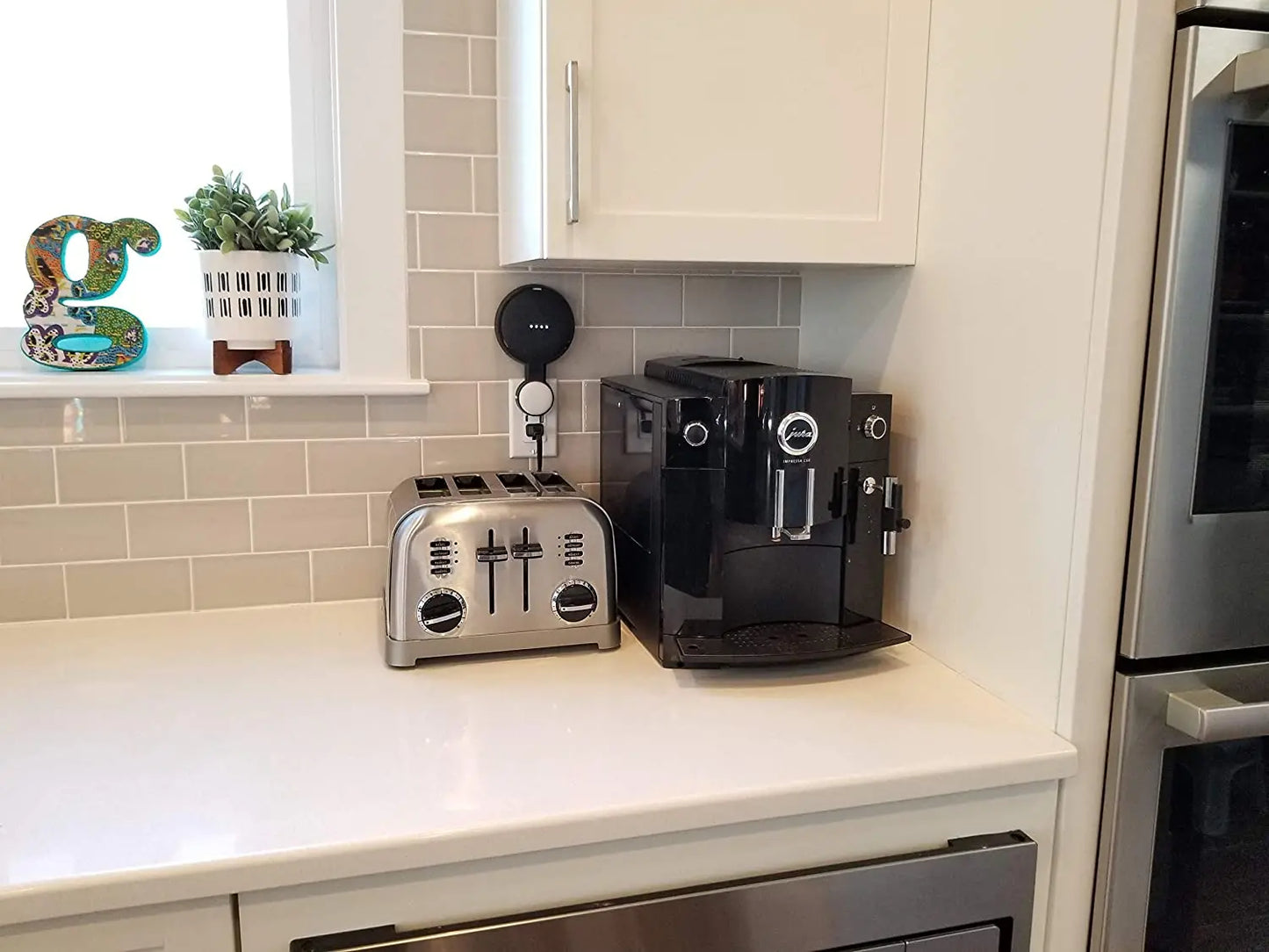 Outlet Wall Mount Stand For Google Home Mini (1st Gen) Google Nest Mini (2st Gen) Cord Management For Google Mini Speaker Holder