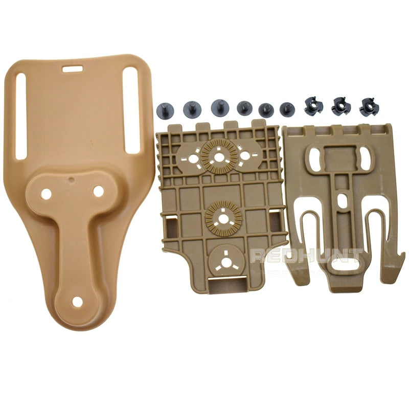 Gun Hoster Accessories Mid-Ride Belt Loop Adapter Loop Mid-Ride Drop Low-Ride Universal Belt Loop Quicck Locking Kit