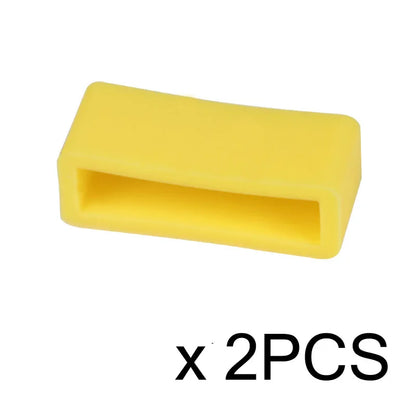 2PCS Watch Accessories Silicone Bezel Ring Watch Loop For Rubber Strap Loop Rubber Band Buckle With Ring Withings Loop