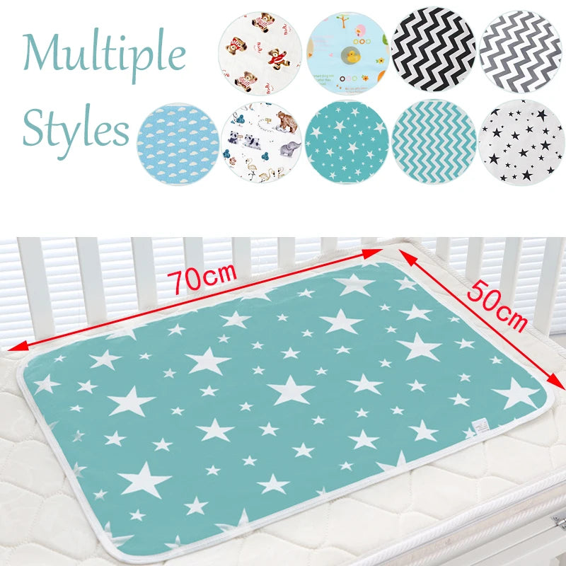 Waterproof Reusable Newborn Baby Diaper Changing Mats Cover Baby Diaper Mattress For Cotton Cloth Nappy Changer Pats Table Pad