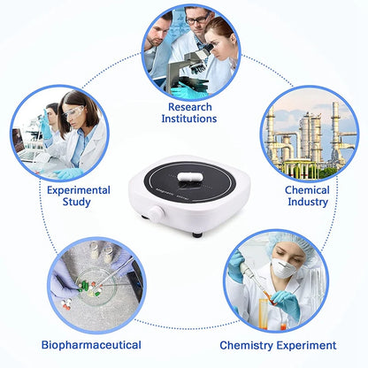 Magnetic Stirrer Mini Lab Stir Mixer Portable Stirrer Plate With Stir Bar 2L 4000RPM for Laboratory EU Plug