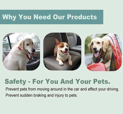 2021 New Vehicle Car Pet Dog Seat Belt Puppy Car Seatbelt Harness Lead Clip Pet Dog Supplies Safety Lever Auto Traction Products