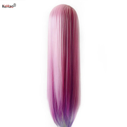 Training head with colorful hair 80cm very long synthetic hair for braiding hairstyle doll Head hairdressing head mannequin