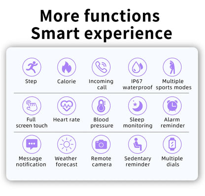 2025 Smartwatch Full Touch Screen Watches Sport Fitness Tracker IP68 Waterproof Bluetooth Call Smart Watch for Xiaomi Man Woman