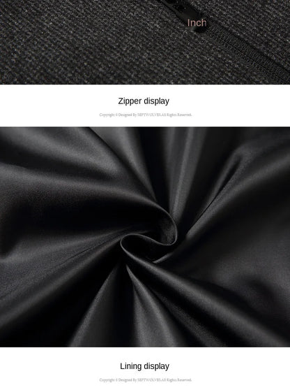 New Brand Casual Fashion Baseball Collar Autumn Winter Mens Coat 2025 Men Clothing Fashion Jacket Solid Classic Windbreaker