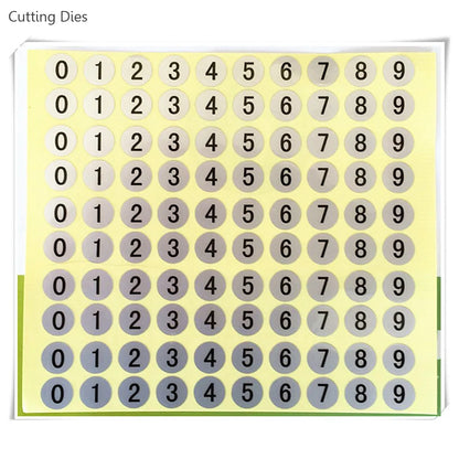 10mm 0-9 Number Waterproof Round Stickers Labels Scrapbooking Stationary Supplies DIY Paper Handmade Crafts