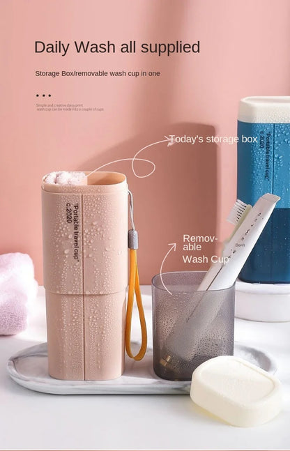 Travel Portable Toothbrush Toothpaste Holder Storage Case Box Organizer Household Storage Cup Outdoor Holder Bathroom Accessorie