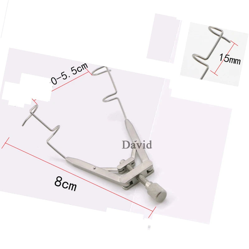 Microscopic Medical Ophthalmic Instruments Titanium Eyelid Stretcher Medical Surgery Eyelid Open Stretcher Seal