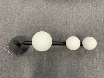 Modern ball wall lamp Decorative luxury wall light for Corridor TV Background Golden Black Mirror Vanity G9 bedside reading lamp