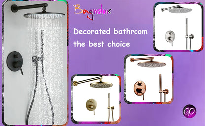 Black Stainless Steel Square Wall-mounted Bathroom Accessories Toilet Brush