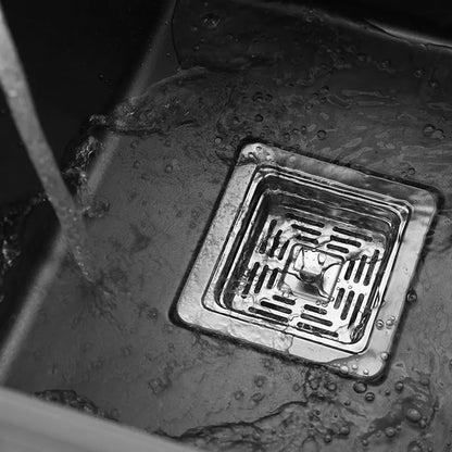 Black Kitchen sink Hidden Single bowl Bar Small Size sink Stainless Steel Balcony sink Concealed black kitchen sink Bar sink