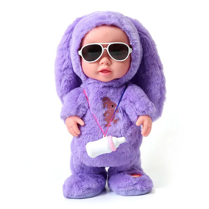 Electronic Reborn Baby Doll Toys Talk Walk Robot Doll 120 Songs Stuffed Lifelike Toddler Baby For Kids Accompany Birthday Gifts