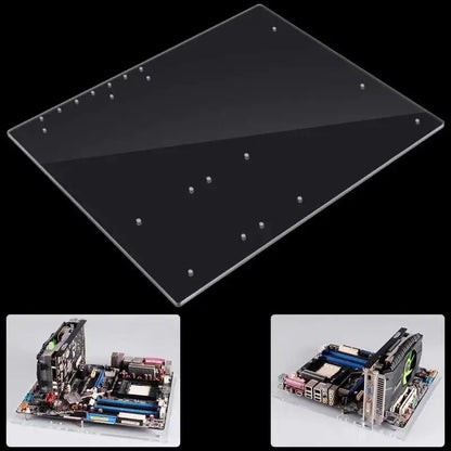 Computer Motherboard Base Stand Transparent Computer Bracket Acrylic Open Frame Computer Case For ATX/M-ATX/ITX Motherboard
