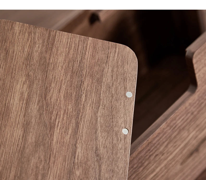 Cable Organizer Management Black Walnut Wood Storage Box Dustproof Junction Box Desktop Clip Holder For TV Box Organizer Shelf