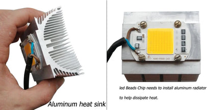 COB LED Lamp Chip AC 220V LED Bulb 10W 20W 30W 50W IP65 High Power Smart IC DIY Flood light Bulb Spotlight Outdoor Chip Lamp