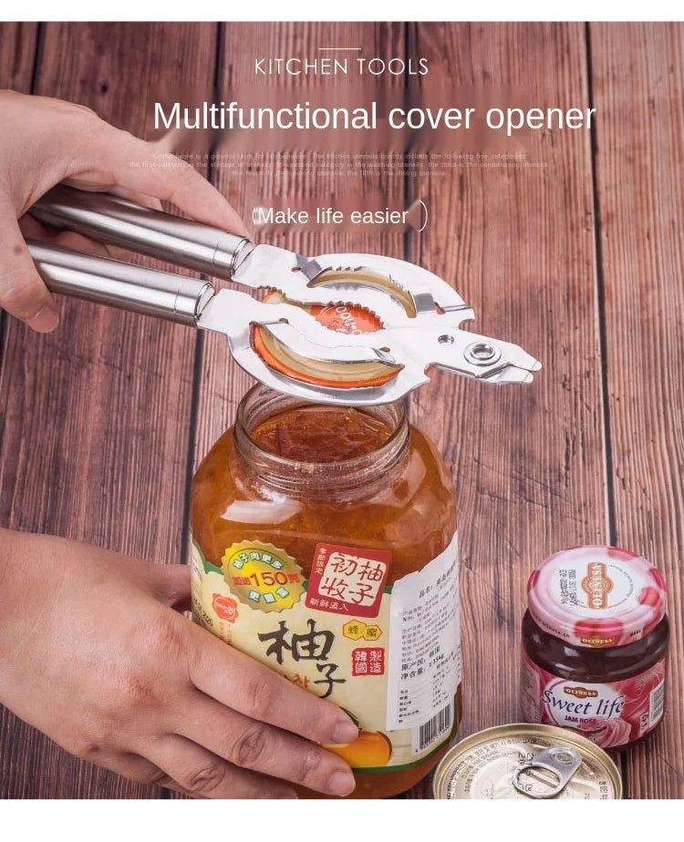 Multifunction Lid Jar Opener Handy Screw Cap Jar Openers Multifunction Can Opener Bottle Lid Grip Wrench Bottle Kitchen Utensil