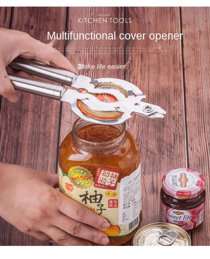 Multifunction Lid Jar Opener Handy Screw Cap Jar Openers Multifunction Can Opener Bottle Lid Grip Wrench Bottle Kitchen Utensil