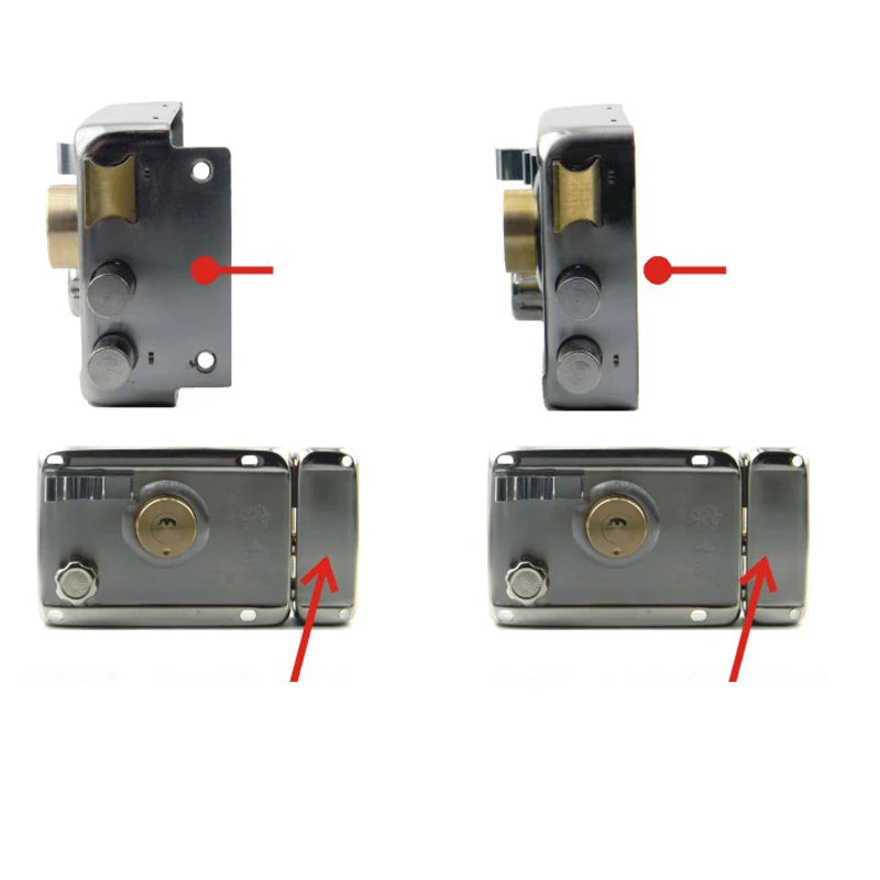 Door Lock Strong Deadbolt Home Security Universal Exterior Anti-theft Accessory Stainless Steel Multiple Insurance Smooth