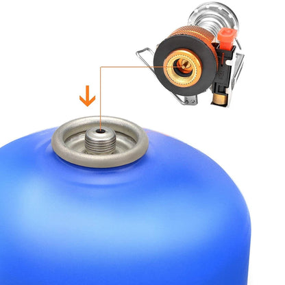 Camping Cookware Kit with Stove Outdoor Cooking Set with Knife Fork Spoon Outdoor Pot Travel Tableware Kitchen Hiking Picnic BBQ