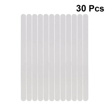 30pcs Anti Slip Strips Transparent Shower Stickers Shower Treads Non Slip Strips for Clear Waterproof Tapes Showers Stairs