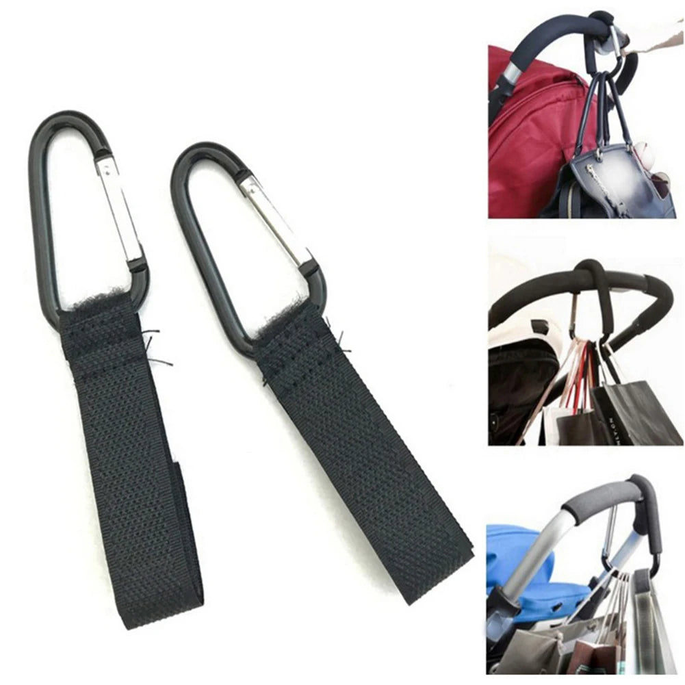 2pcs Baby Stroller Hook Shopping Pram Bag Hook Prop Hanger Stroller Shopping Bag Clip Stroller Accessories 35kg Magic Stick Hook